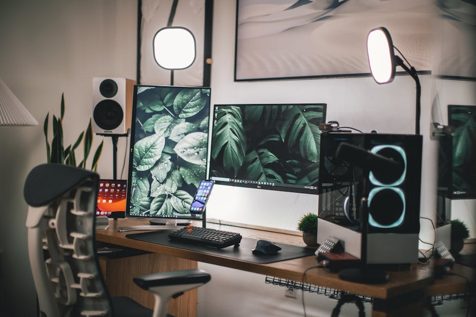 Luxurious entertainment venue with modern gaming setup